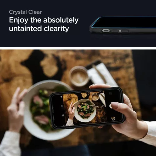Spigen Glass Fc iPhone 12 Pro Max üvegfólia fekete (AGL01468)-8809710754492 3 kép