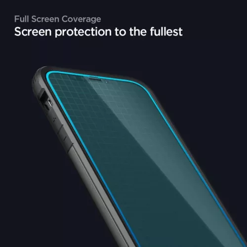 Spigen Glass Fc iPhone 12 Pro Max üvegfólia fekete (AGL01468)-8809710754492 4 kép