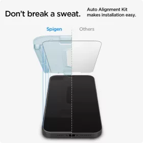 Spigen Glas.TR Slim EZ Fit 2x kijelzővédő üvegfólia + felhelyező-8809710757196 2 kép