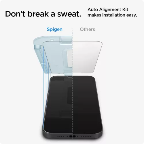 Spigen Glas.TR Slim EZ Fit 2x kijelzővédő üvegfólia + felhelyező-8809710757196 2 kép