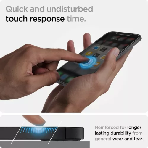 Spigen Glas.TR Slim EZ Fit 2x kijelzővédő üvegfólia + felhelyező-8809710757196 3 kép