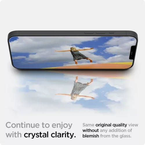 Spigen Glas.TR Slim EZ Fit 2x kijelzővédő üvegfólia + felhelyező-8809710757196 5 kép