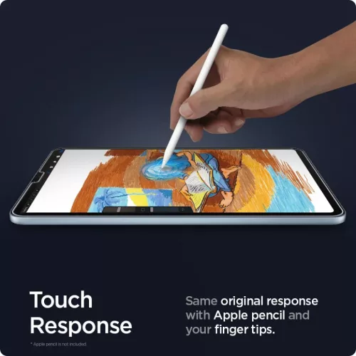 iPad Air 4 2020 Spigen Glass.Tr Ez Ft üvegfólia (AGL02065)-8809710759435 3 kép