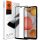 Samsung A42 5G kijelzővédő üvegfólia fekete kerettel Spigen Glass-8809756641725 2 kép