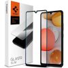 Samsung A42 5G kijelzővédő üvegfólia fekete kerettel Spigen Glass-8809756641725 1 kép