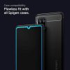 Samsung A42 5G kijelzővédő üvegfólia fekete kerettel Spigen Glass-8809756641725 3 kép