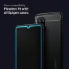 Samsung A42 5G kijelzővédő üvegfólia fekete kerettel Spigen Glass-8809756641725 3 kép