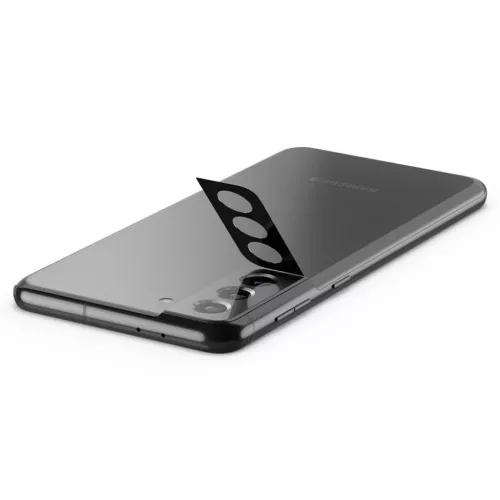Samsung S21+ Plus fekete kameralencsevédő 9H üveg Spigen Optik.TR 2-8809756645358 6 kép
