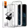 iPhone 13 / 13 Pro / 14 / 16e/17e Spigen Alm Glass FC 2x üvegfólia fekete (AGL03387)