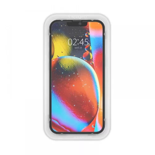 iPhone 13 / 13 Pro / 14 / 16e/17e Spigen Alm Glass FC 2x üvegfólia f-8809811851243 2 kép