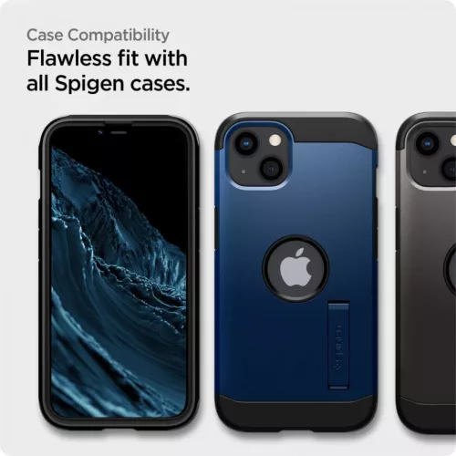 iPhone 13 / 13 Pro / 14 / 16e/17e Spigen Alm Glass FC 2x üvegfólia f-8809811851243 7 kép