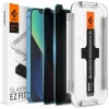 iPhone 16e/17e / 13 / 13 Pro / 14 Spigen Glas.TR Slim EZ Fit 2 db kijelzővédő üvegfólia + felhelyezőkeret (AGL03388)