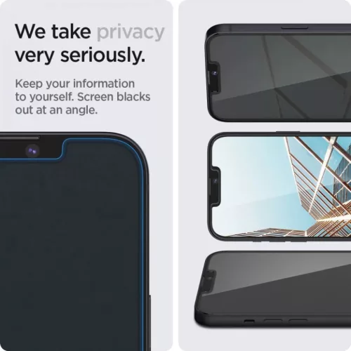 iPhone 16e / 13 / 13 Pro / 14 Spigen Glas.TR Slim EZ Fit 2 db kijelző-8809811851250 3 kép
