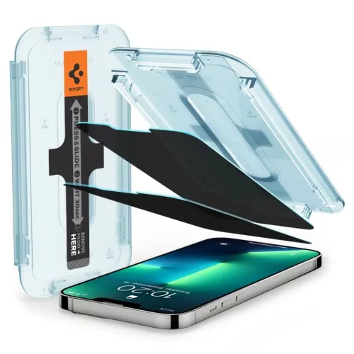 iPhone 16e / 13 / 13 Pro / 14 Spigen Glas.TR Slim EZ Fit 2 db kijelző-8809811851250 7 kép