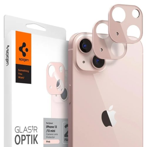 iPhone 13 mini / 13  Spigen Optik.TR 2x kameralencsevédő 9H üveg pi-8809811856422 8 kép