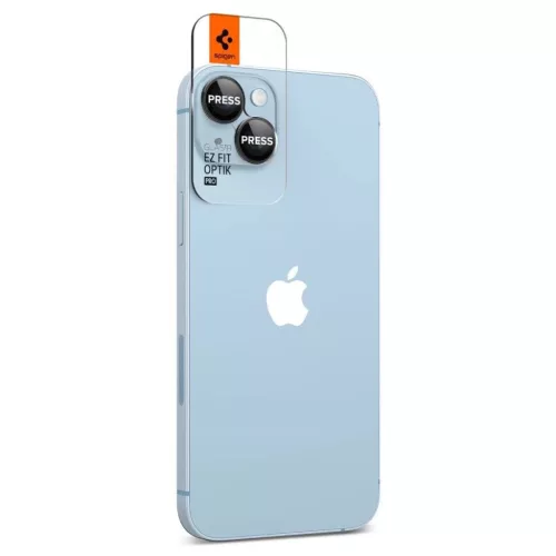 iPhone 14/14 Plus/15/15 Plus Spigen Optik.TR 2x kameralencsevédő 9H -8809811866476 4 kép