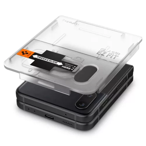Samsung Galaxy Z FLIP 4 Spigen Kijelzővédő FóliaFC ''EZ FIT'' + Hi-8809811867466 7 kép