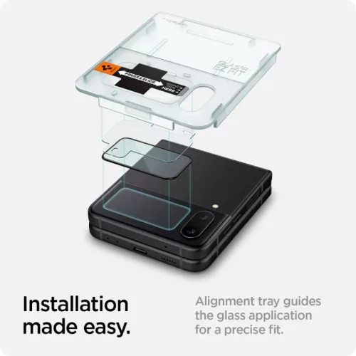 Samsung Galaxy Z FLIP 4 Spigen Kijelzővédő FóliaFC ''EZ FIT'' + Hi-8809811867466 8 kép