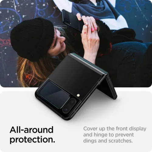 Samsung Galaxy Z FLIP 4 Spigen Kijelzővédő FóliaFC ''EZ FIT'' + Hi-8809811867466 9 kép