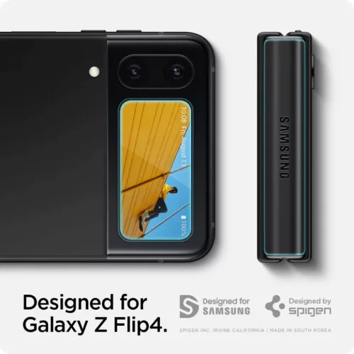 Samsung Galaxy Z FLIP 4 Spigen Kijelzővédő FóliaFC ''EZ FIT'' + Hi-8809811867466 10 kép