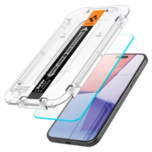 iPhone 15 Spigen Glas.TR EZ Fit kijelzővédő üvegfólia-8809896752282 2 kép