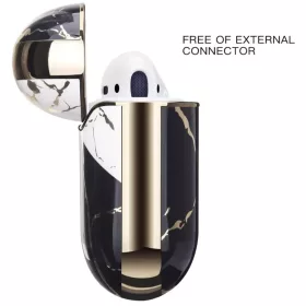 AirPods 1/2 márvány mintás tok Alphajack (CM10)- 2 kép