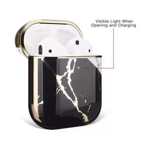 AirPods 1/2 márvány mintás tok Alphajack (CM7)- 4 kép