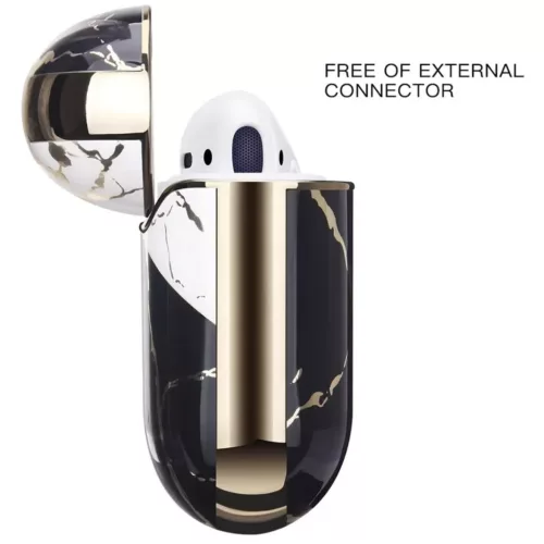 AirPods 1/2 márvány mintás tok Alphajack (CM7)- 6 kép
