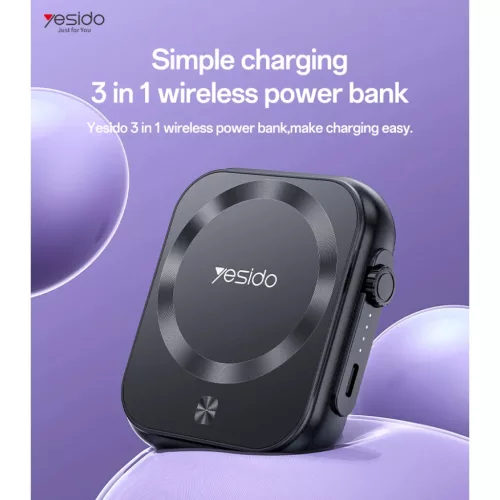 Benks Power bank 5000mAh YP59 3 az 1-ben - Type C - mágneses, indukci-6942314403044 2 kép