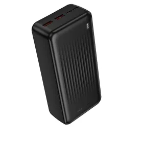   Borofone Power Bank 30000mAh BJ80B Clever - 2xUSB + Type C - QC 3.0 22,5W PD 20W fekete