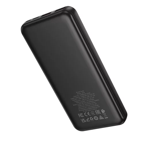Borofone Power Bank 10000mAh BJ78 Clever - 2xUSB - fekete-6941991121470 3 kép