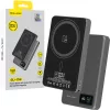 Blavec Powerbank 10000mAh BJ-03 Slim 13,5mm - Type C - 22,5W mágneses Magsafe 3 az 1-ben (PBBJ03-MC10G) szürke