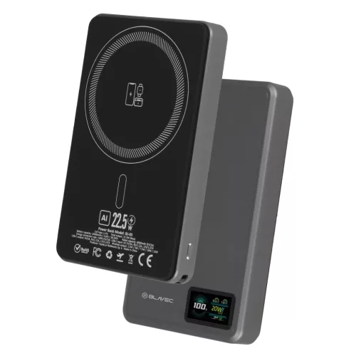 Blavec Powerbank 10000mAh BJ-03 Slim 13,5mm - Type C - 22,5W mágneses-5900217478539 2 kép