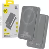 Blavec Power Bank 10000mAh BJ-04 Slim 13,5mm - Type C - 22,5W mágneses Magsafe 3 az 1-ben (PBBJ04-MC10G) szürke