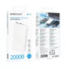 Borofone Power Bank 20000mAh BJ78A Clever - 2xUSB - fehér-6941991121500 4 kép