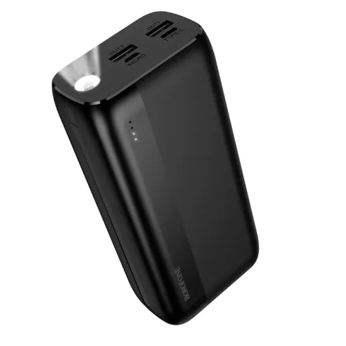 Borofone Power Bank 30000mAh BJ86A Victoria - 2xUSB - fekete-6941991126475 2 kép