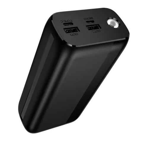 Borofone Power Bank 30000mAh BJ86A Victoria - 2xUSB - fekete-6941991126475 5 kép