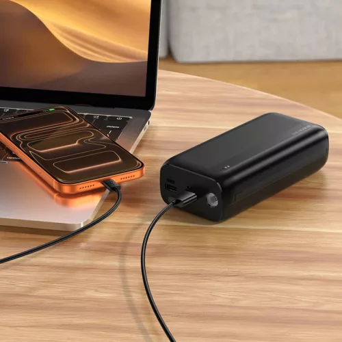 Borofone Power Bank 30000mAh BJ86A Victoria - 2xUSB - fekete-6941991126475 7 kép