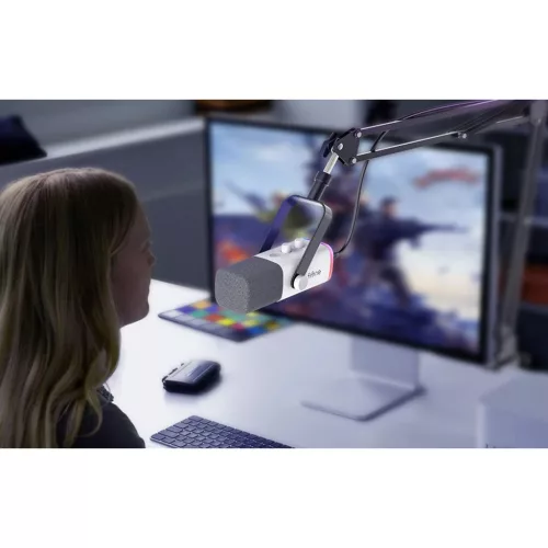 Fifine AM8TW gaming mikrofon gémkarral (fehér)-5410464334491 4 kép