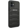 AMG AMHCP12SGSEBK iPhone 12 mini 5,4" fekete bőrtok Debossed Lines-3666339013929 4 kép