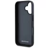 AMG Bőr Domborított Vonalak Fekete Logó iPhone 16 Tok - Fekete-3666339345686 7 kép
