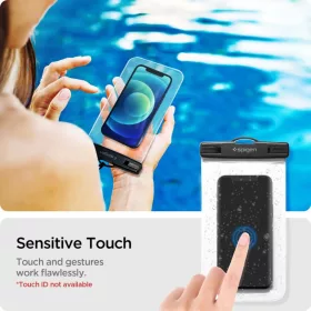 Spigen A601 Univerzális Vízálló Tok 2x Crystal Clear (AMP03098)-8809756648588 2 kép