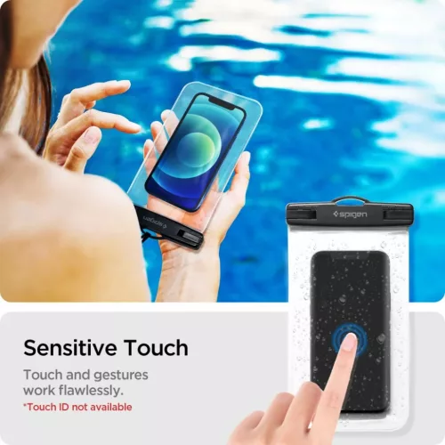 Spigen A601 Univerzális Vízálló Tok 2x Crystal Clear (AMP03098)-8809756648588 2 kép