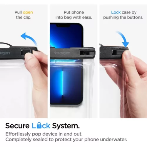 Spigen A610 vízálló lebegő univerzális  telefontok crystal clear-8809811860832 10 kép