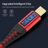 BeeGeek SMAN42-1M USB/USB-C(Type-C) 1m fekete töltő kábel- 6 kép