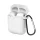 AirPods 1/2 szilikon tok karabinerrel fehér- 1 kép