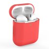 AirPods 1/2 szilikon tok piros- 1 kép