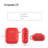 AirPods 1/2 szilikon tok piros- 2 kép