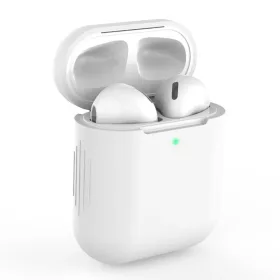 AirPods 1/2 szilikon tok fehér- 1 kép