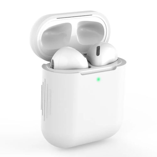 AirPods 1/2 szilikon tok fehér- 1 kép